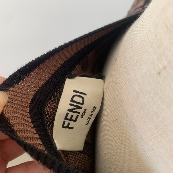 Fendi Black and Brown Forever Fendi Dress - Picture 9 of 9